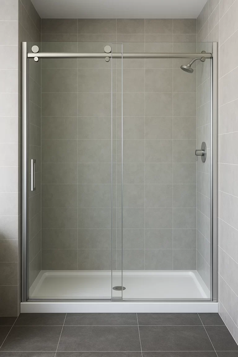 Sliding glass shower enclosures