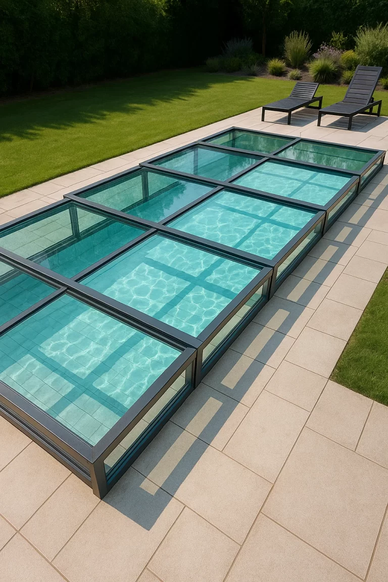 glass pool covers
