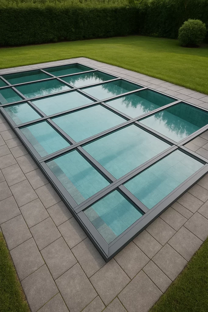 glass pool covers