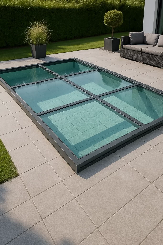 glass pool covers