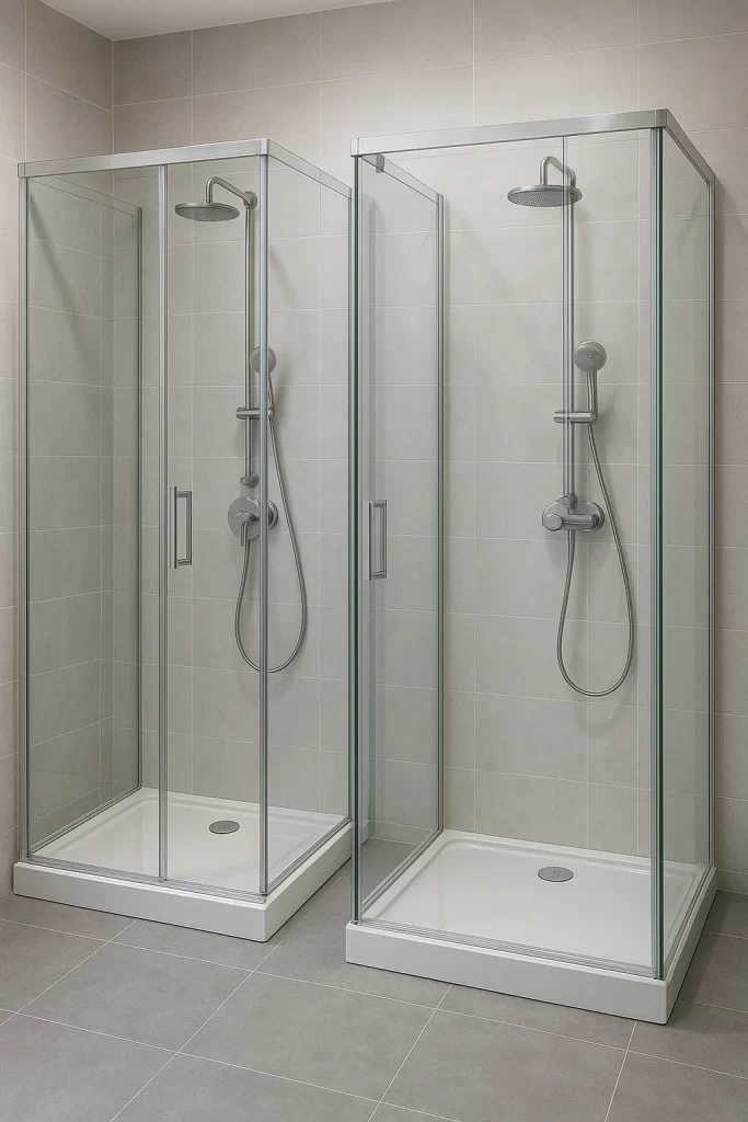glass shower cabins