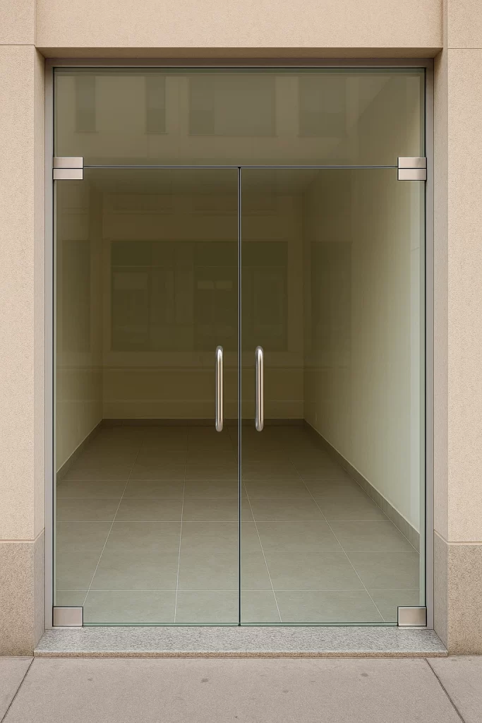 ابواب زجاج سيكوريت للمحلات