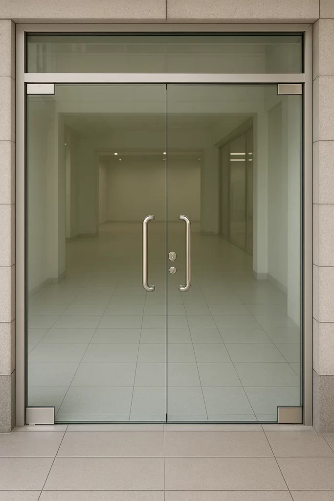 ابواب زجاج سيكوريت للمحلات