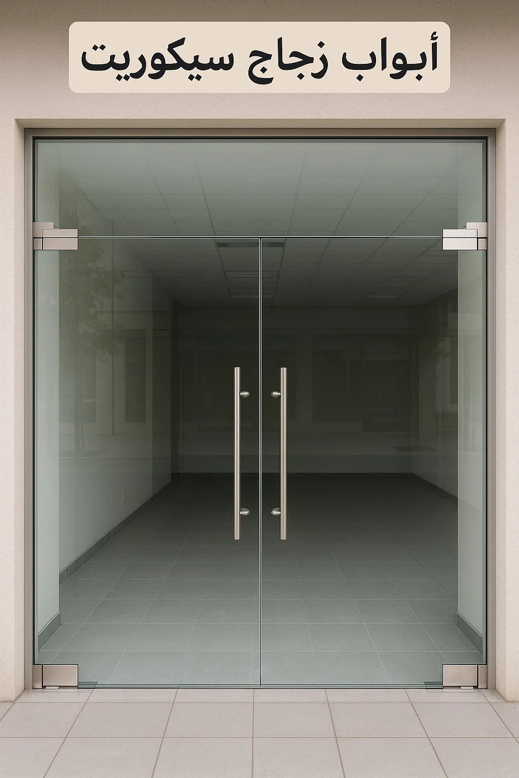 ابواب زجاج سيكوريت للمحلات