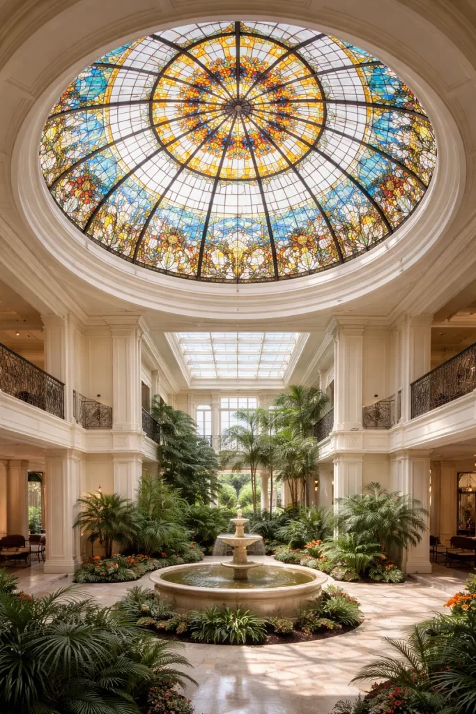 اسقف زجاجية للمناور الداخلية