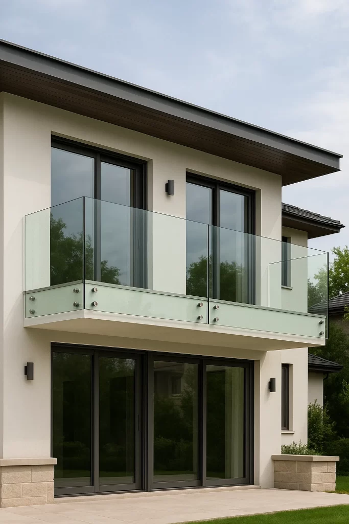 درابزين زجاجي للفيلل