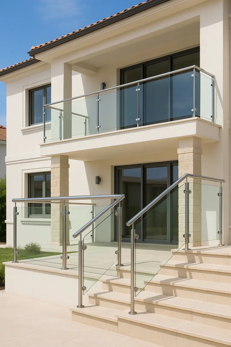 درابزين زجاجي للفيلل