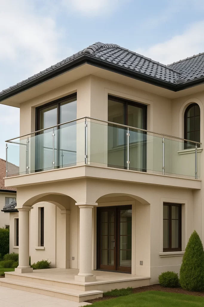 درابزين زجاجي للفيلل