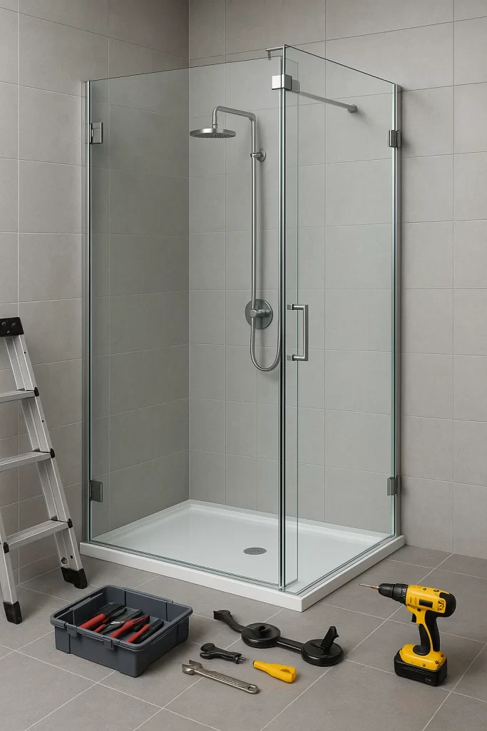 Shower room installation in Saudi Arabia