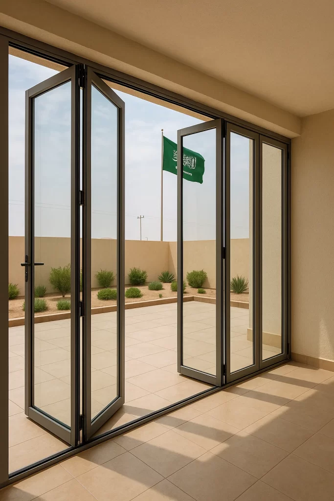 الجدران الزجاجية القابلة للطي في السعودية