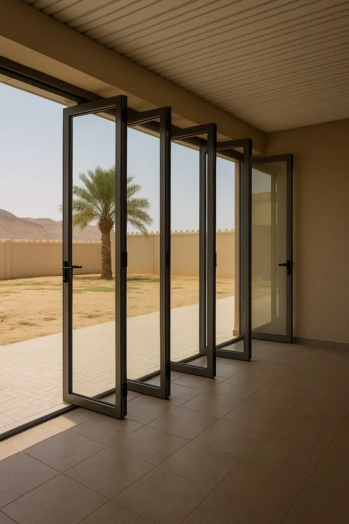 الجدران الزجاجية القابلة للطي في السعودية