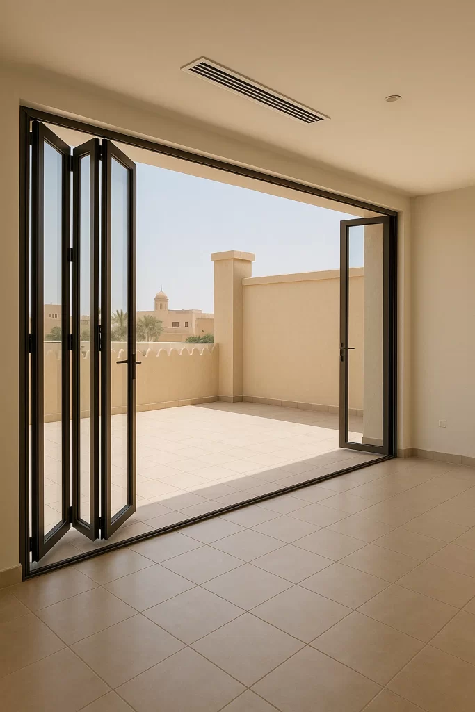 الجدران الزجاجية القابلة للطي في السعودية