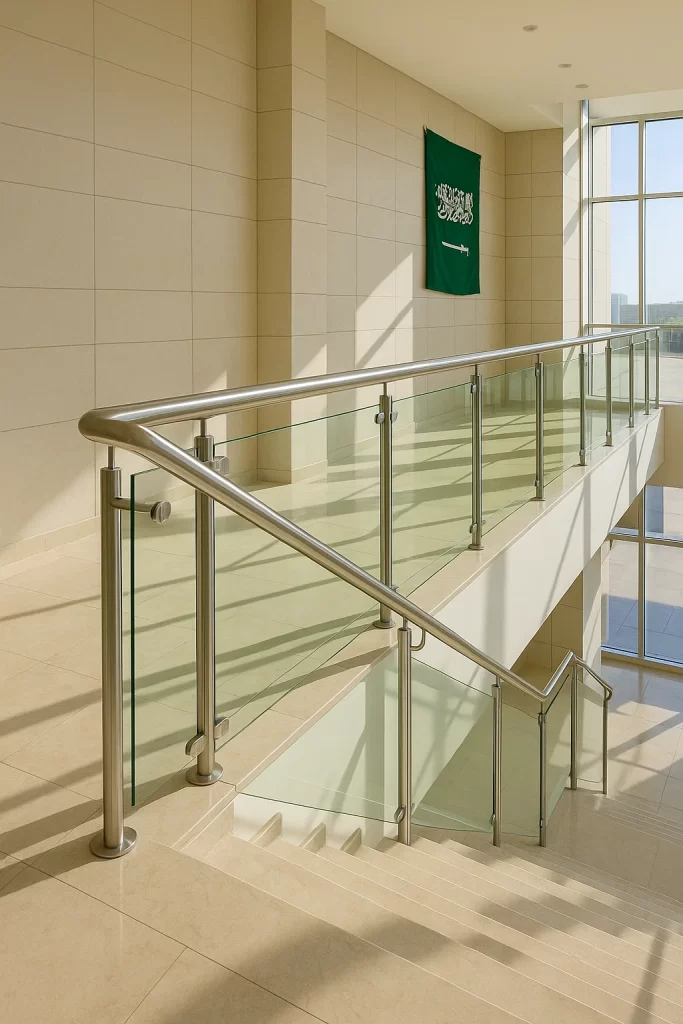 درابزين زجاجي داخلي في السعودية