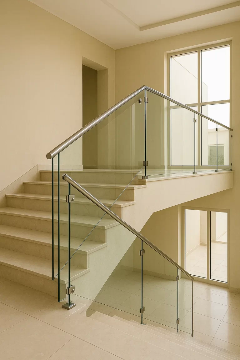 درابزين زجاجي داخلي في السعودية