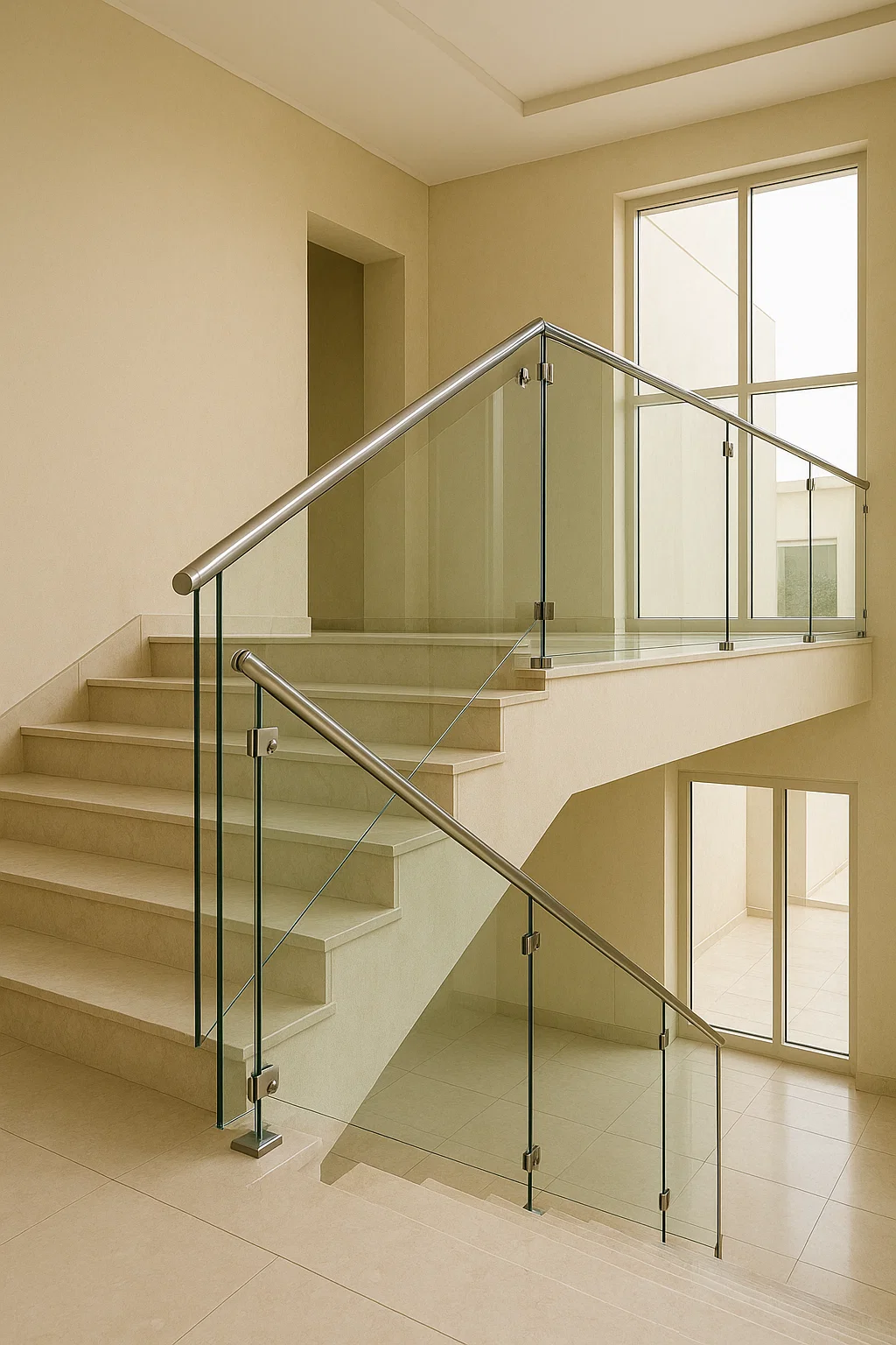 درابزين زجاجي داخلي في السعودية