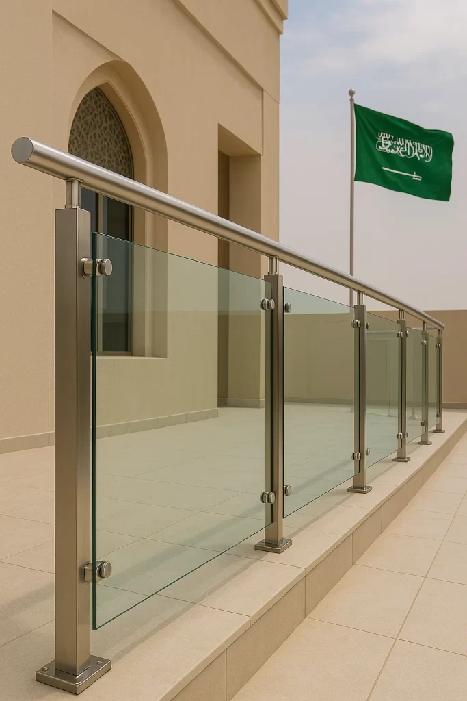 درابزين زجاجي في السعودية