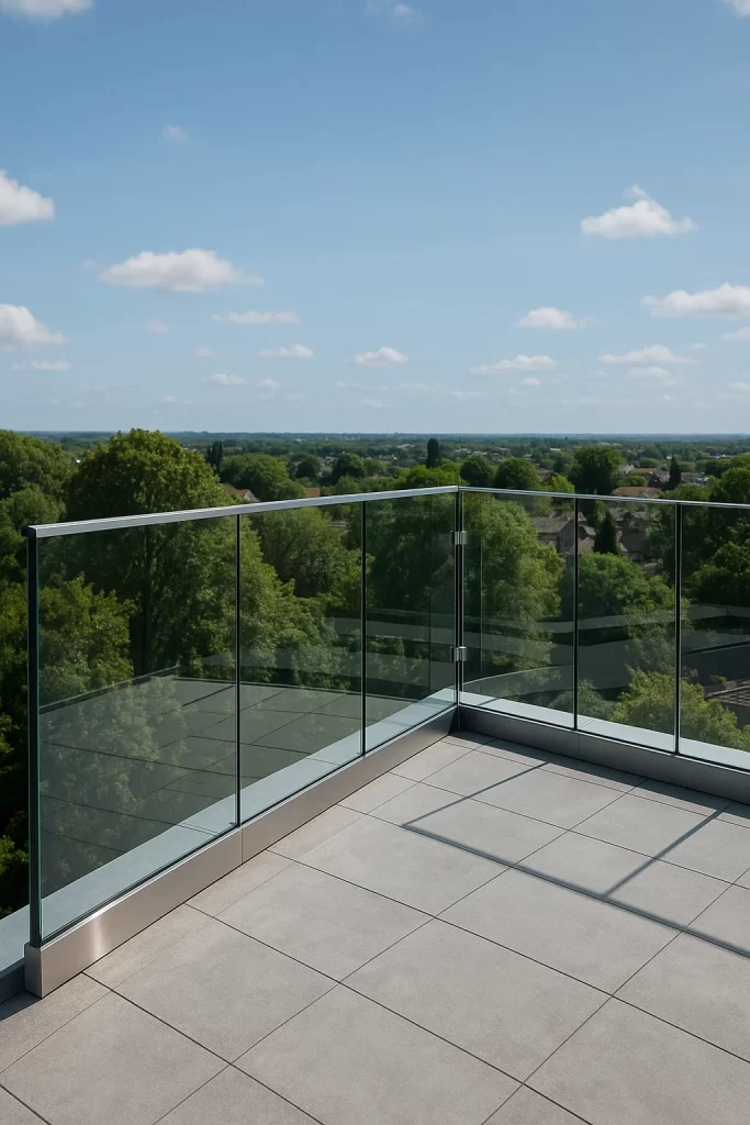 درابزين زجاجي