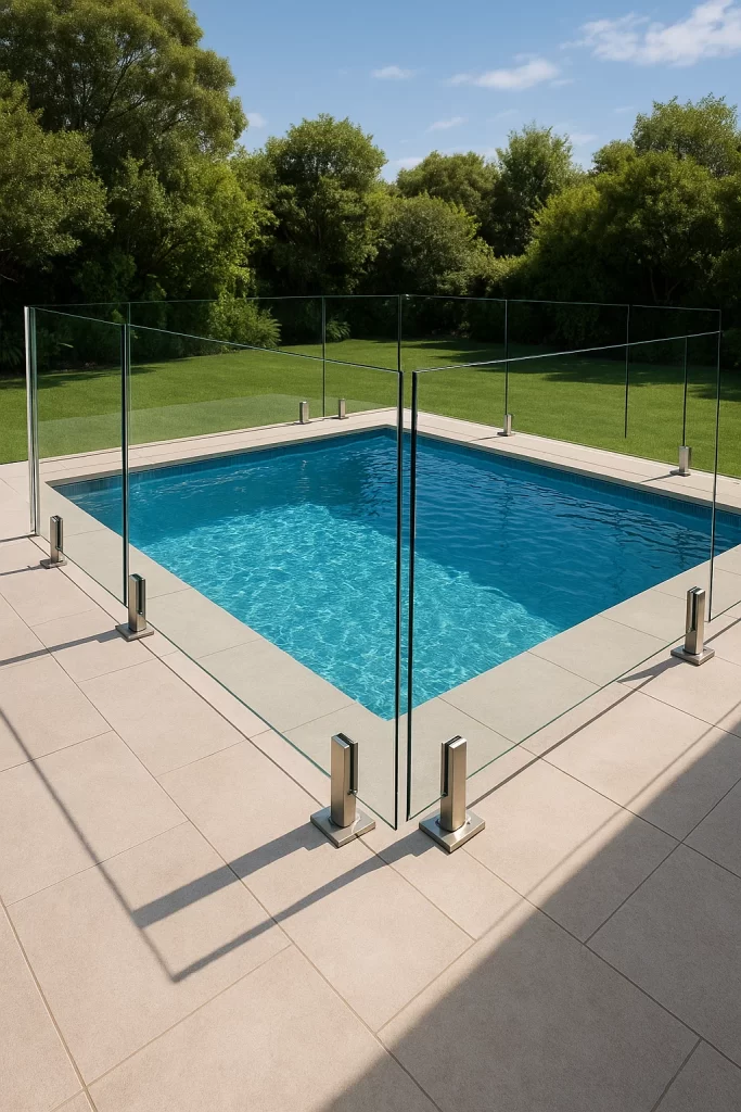 درابزين زجاجي للمسابح