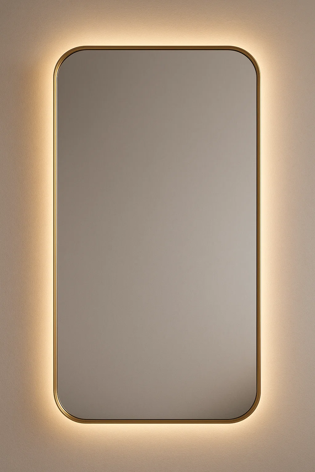 مرايا ديكور كبيرة مع إضاءة خلفية في السعودية