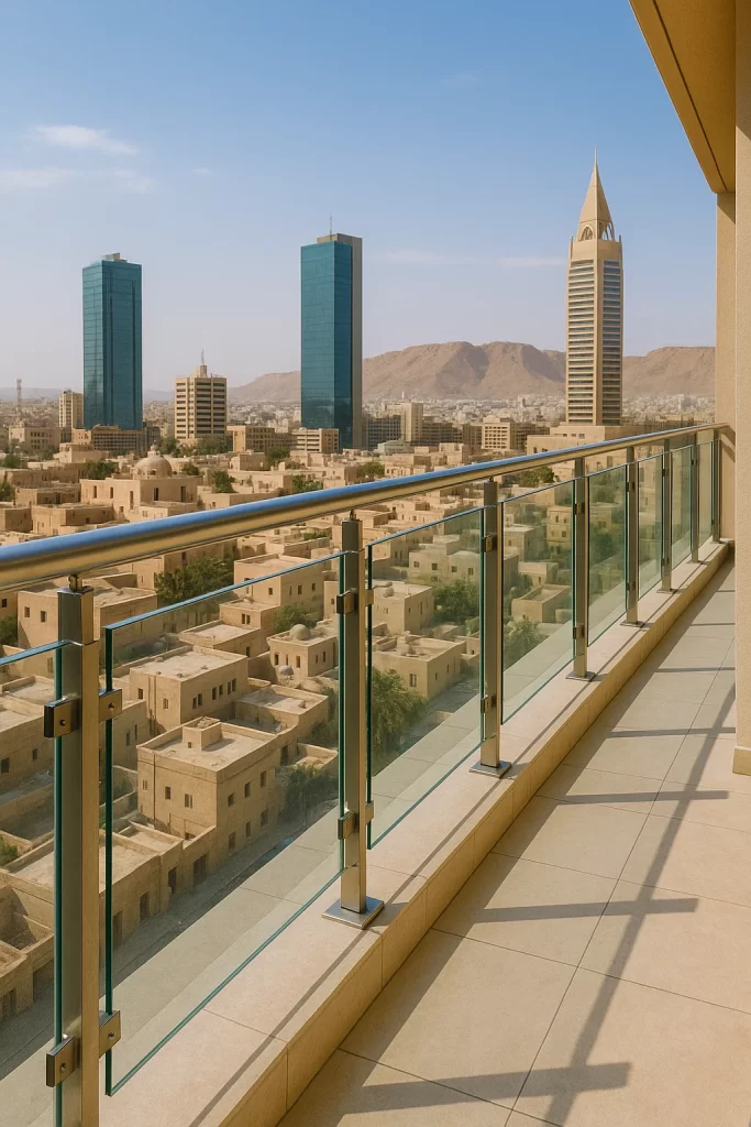 Glass railings in Saudi Arabia