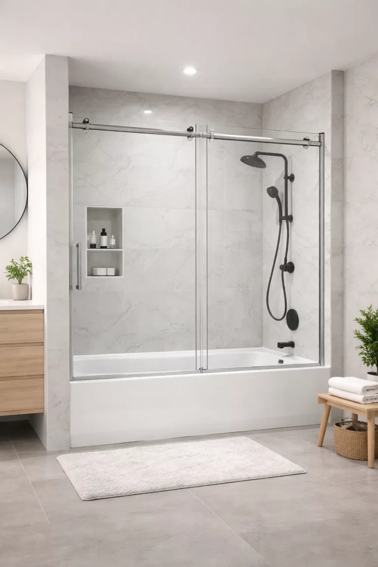 كابينة بانيو مستطيلة بزجاج سيكوريت