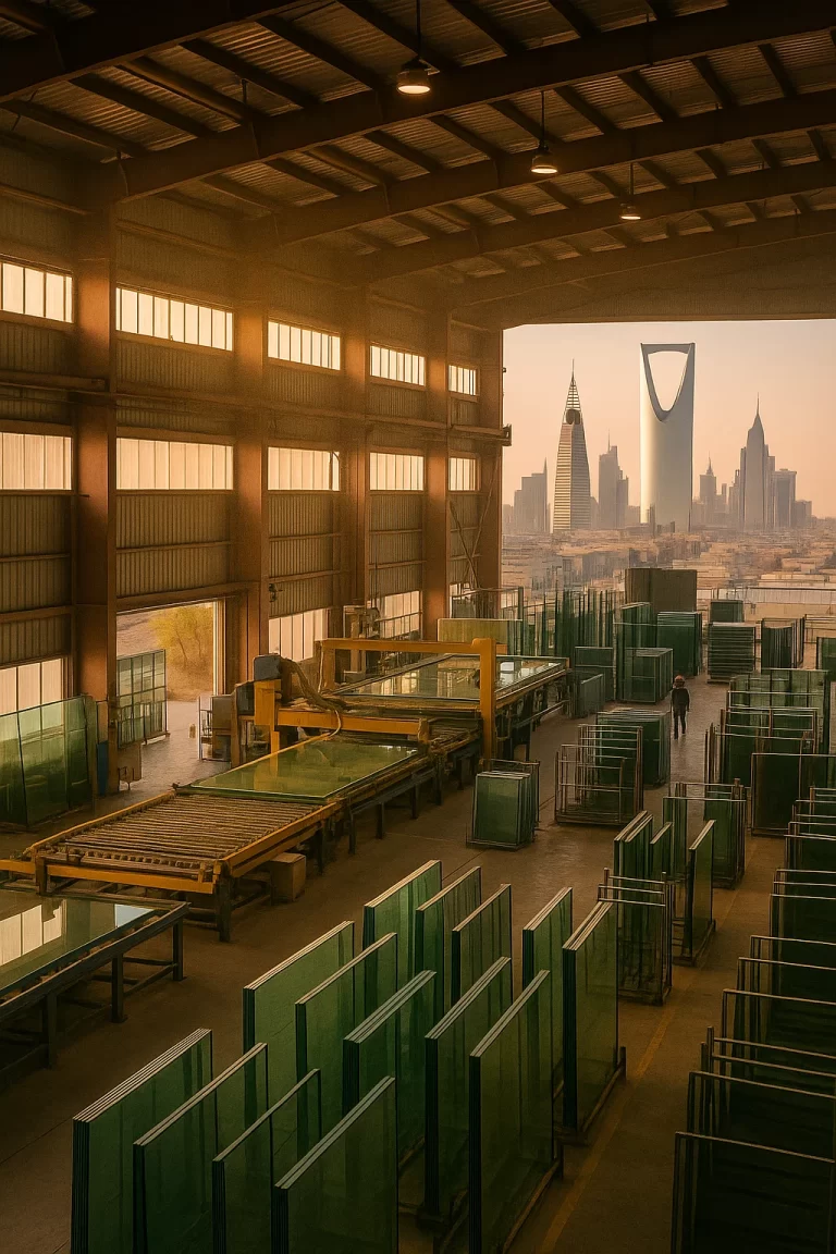 مصنع زجاج في الرياض