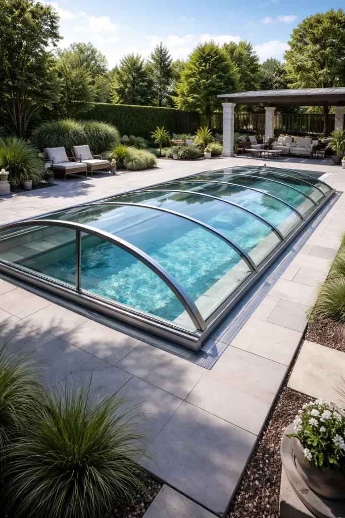 Glass Swimming Pool Covers