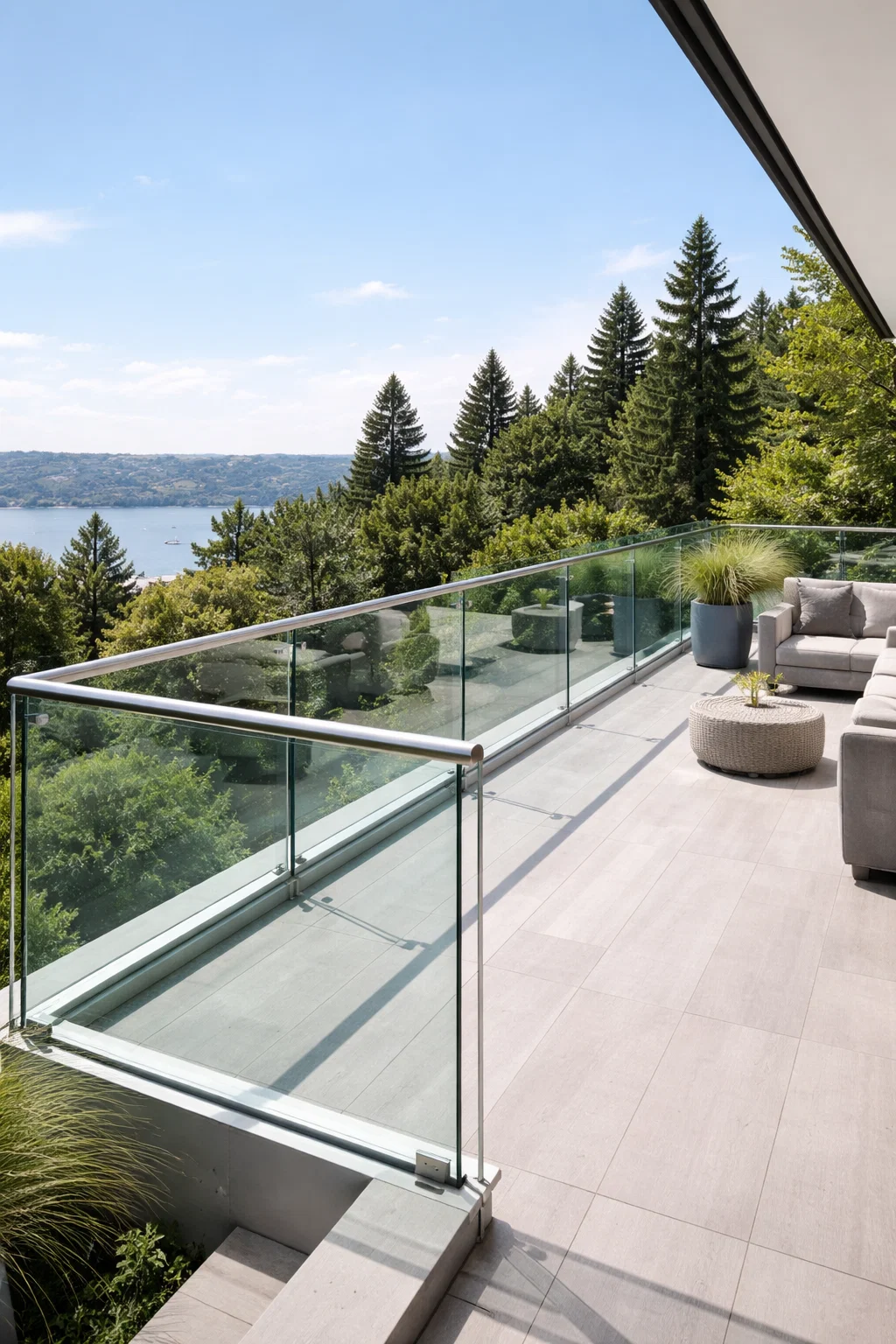 Price of glass railings per meter