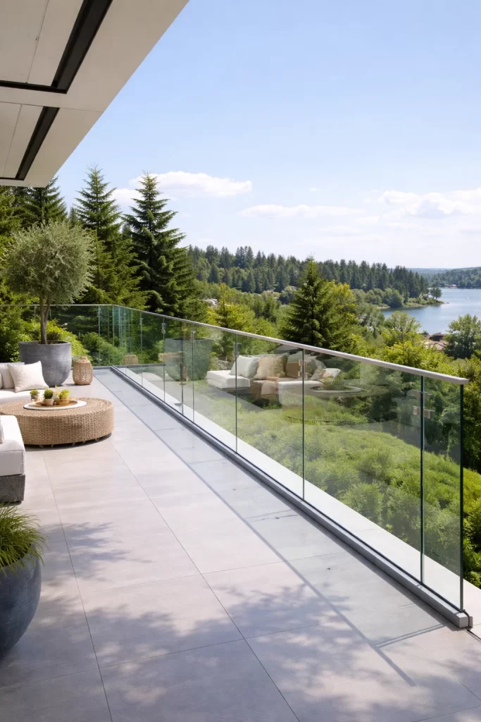 Price of glass railings per meter