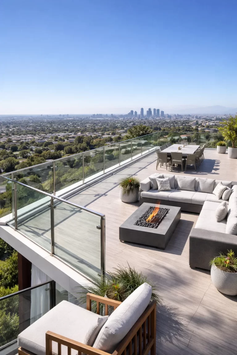 glass railings for roofs