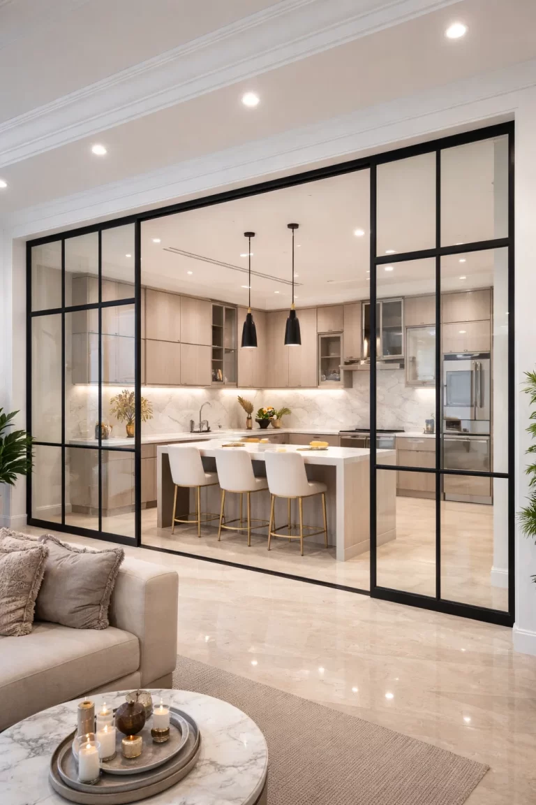 قواطع زجاجية للمطابخ المفتوحة في السعودية