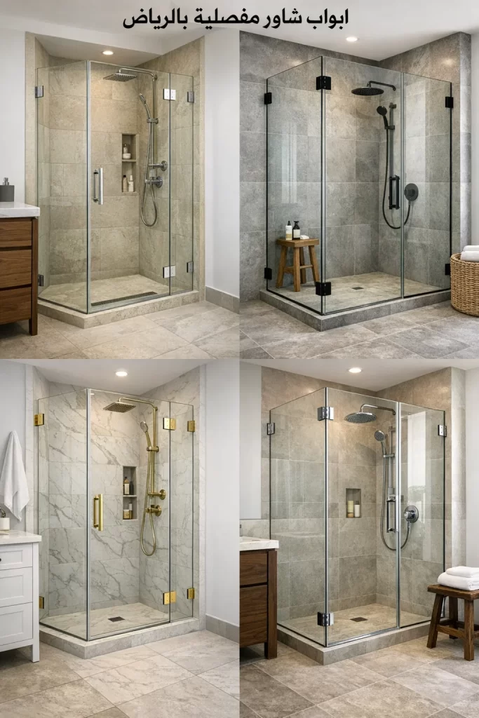 ابواب شاور مفصلية بالرياض