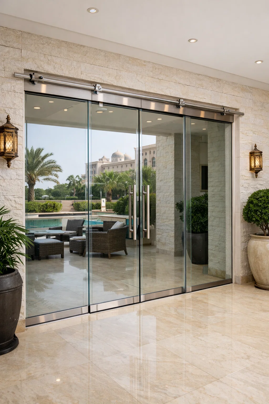 تفصيل ابواب زجاجية بالدمام