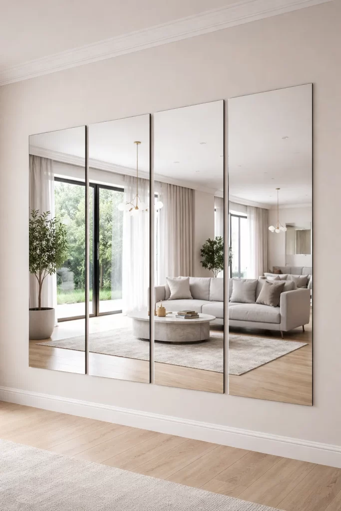 مرايا جدارية زجاجية