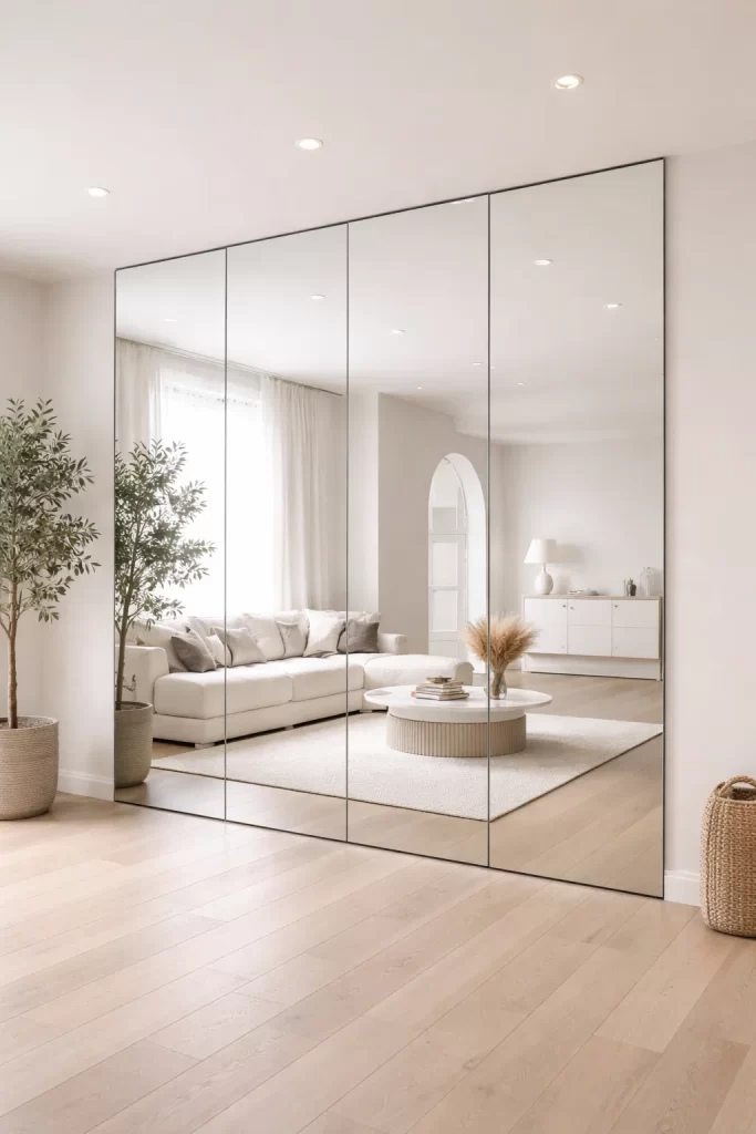 مرايا جدارية زجاجية