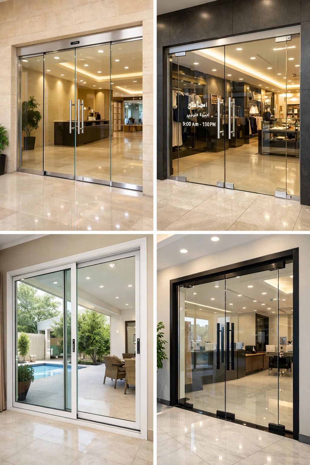 ابواب زجاجية بالدمام